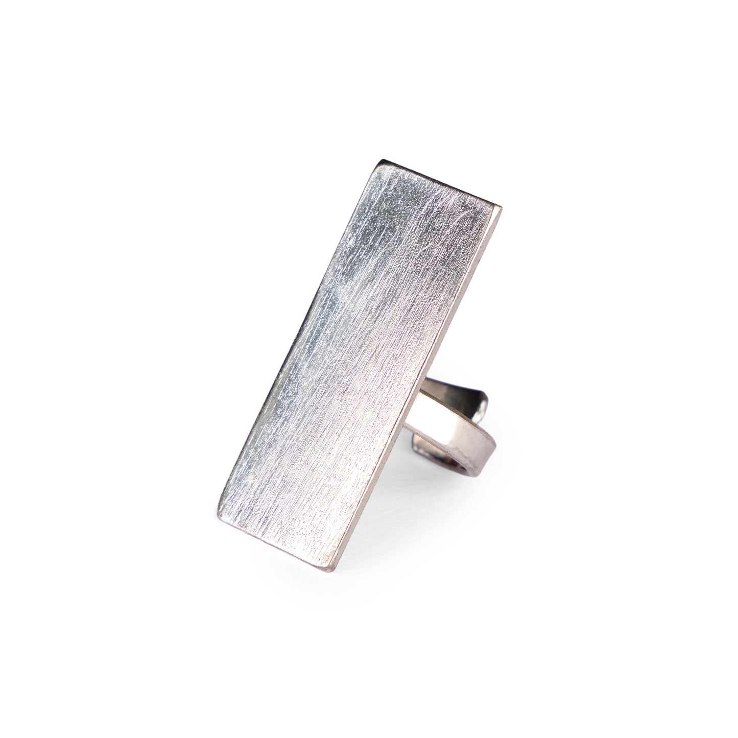 Rectangle Brushed Ring