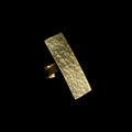 Rectangle Hammered Ring