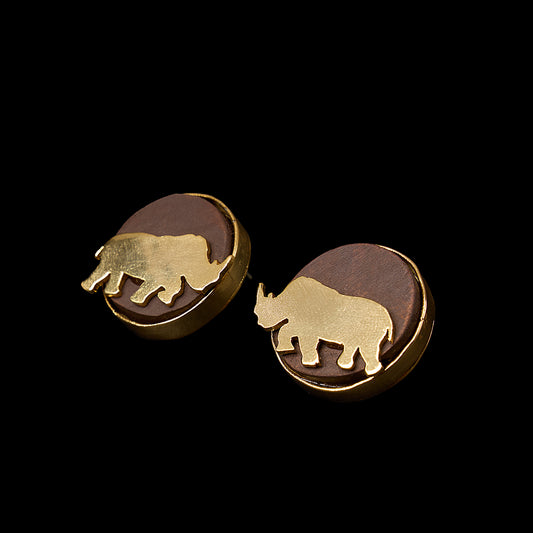 Rhino Earrings
