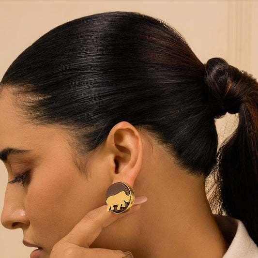 Rhino Earrings