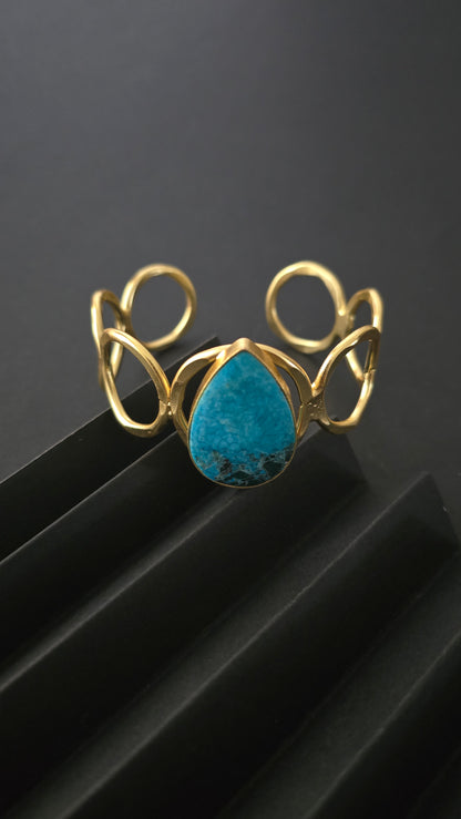 Precious Stone Cuff