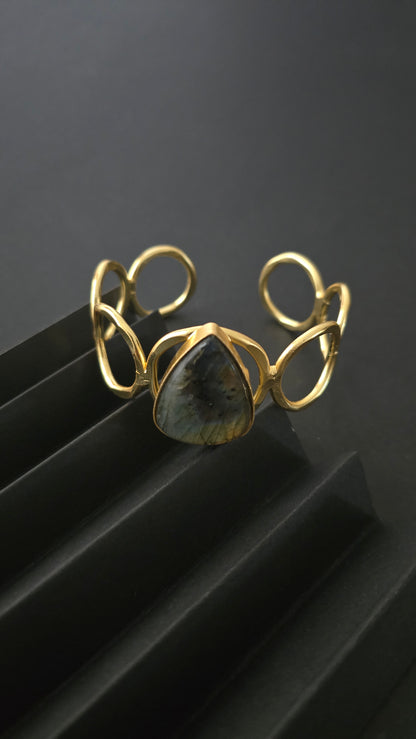 Precious Stone Cuff