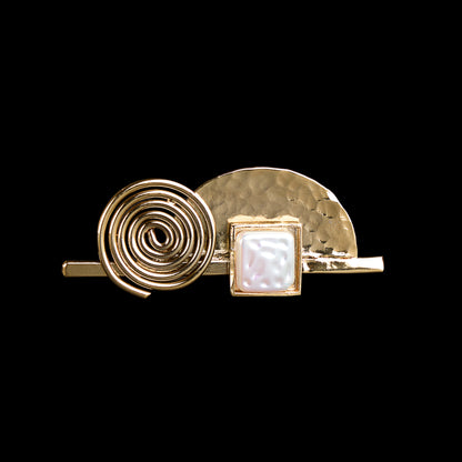 Spiral Semi Circle Ring