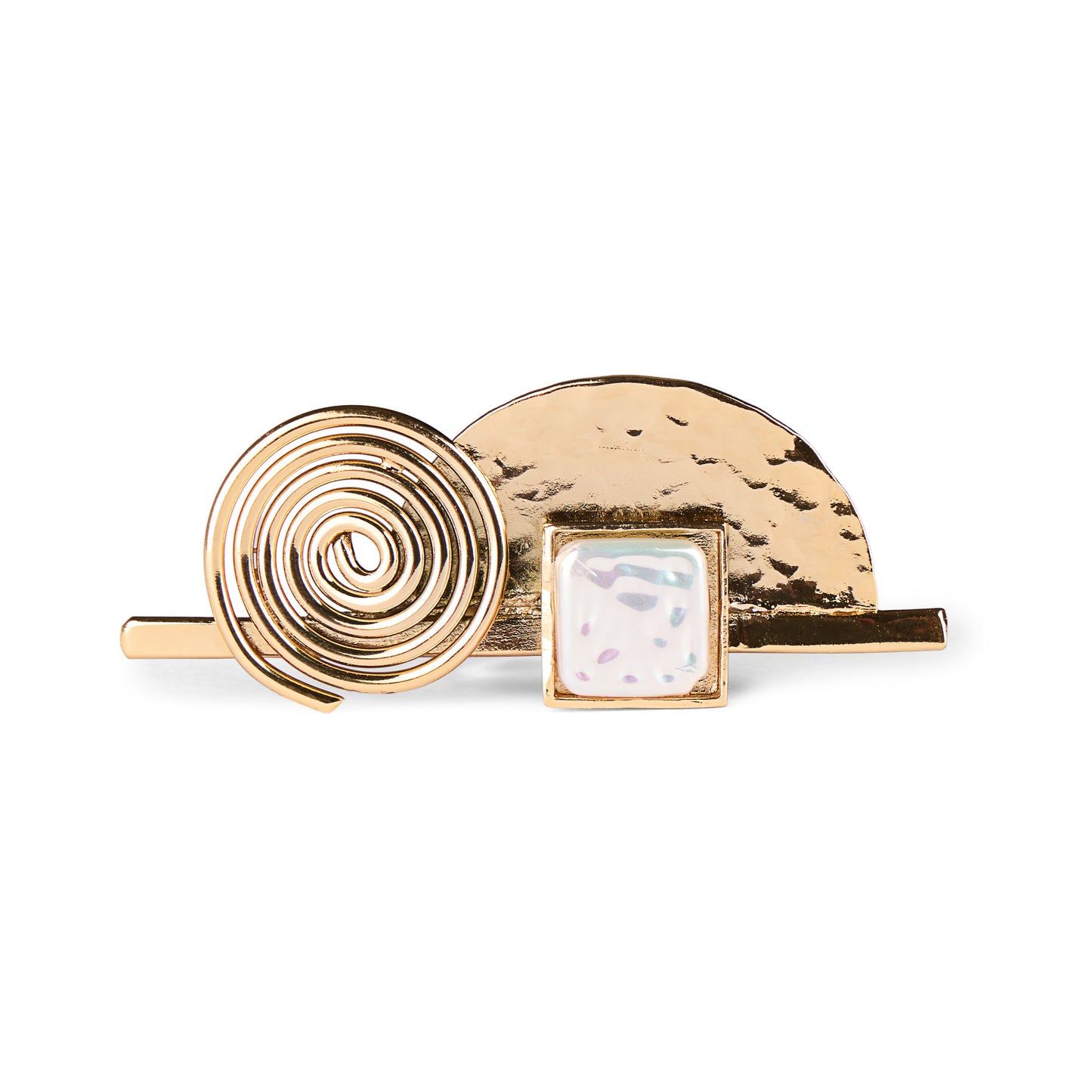 Spiral Semi Circle Ring