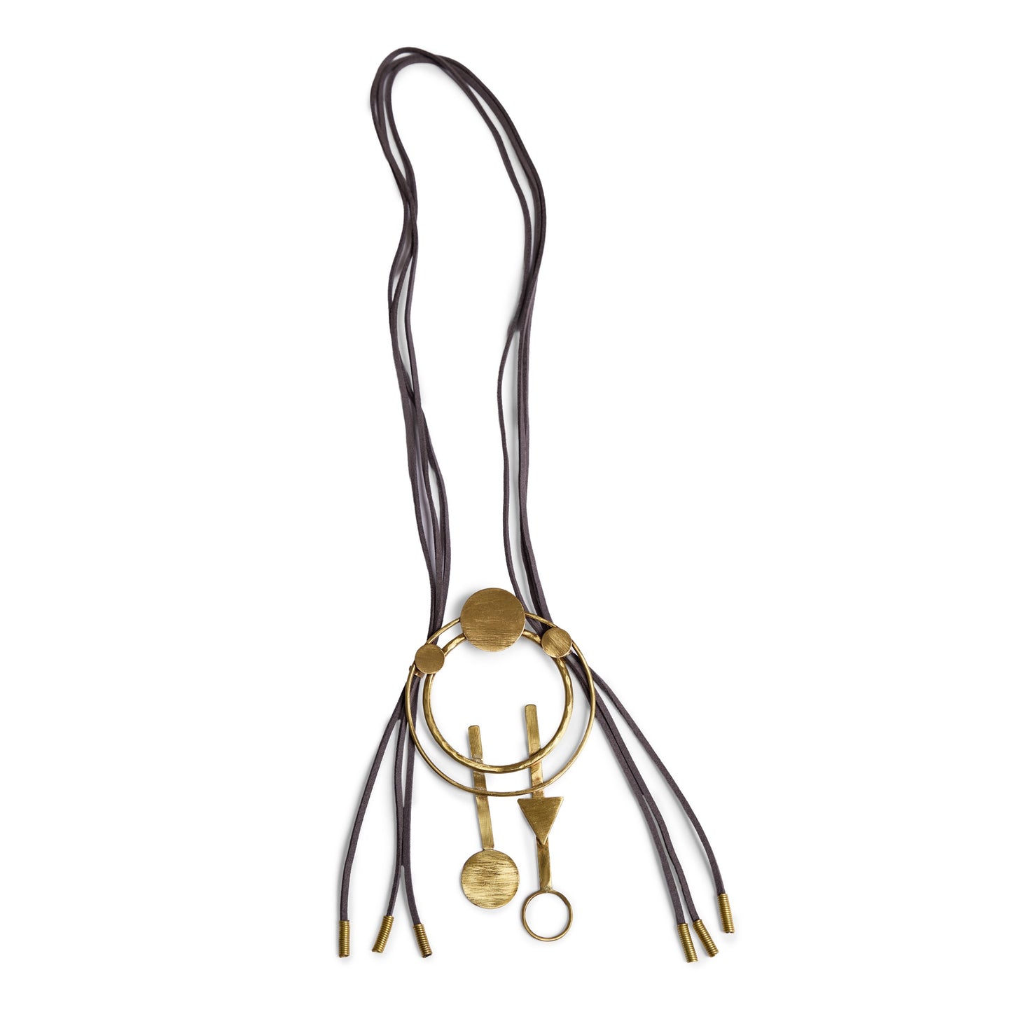 Statement Circle Triangle Necklace