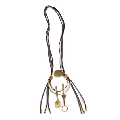 Statement Circle Triangle Necklace