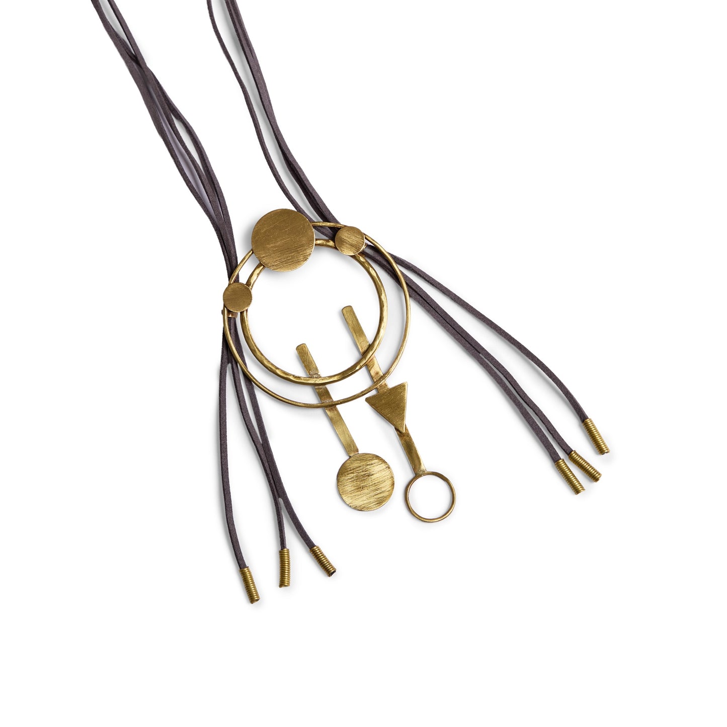 Statement Circle Triangle Necklace