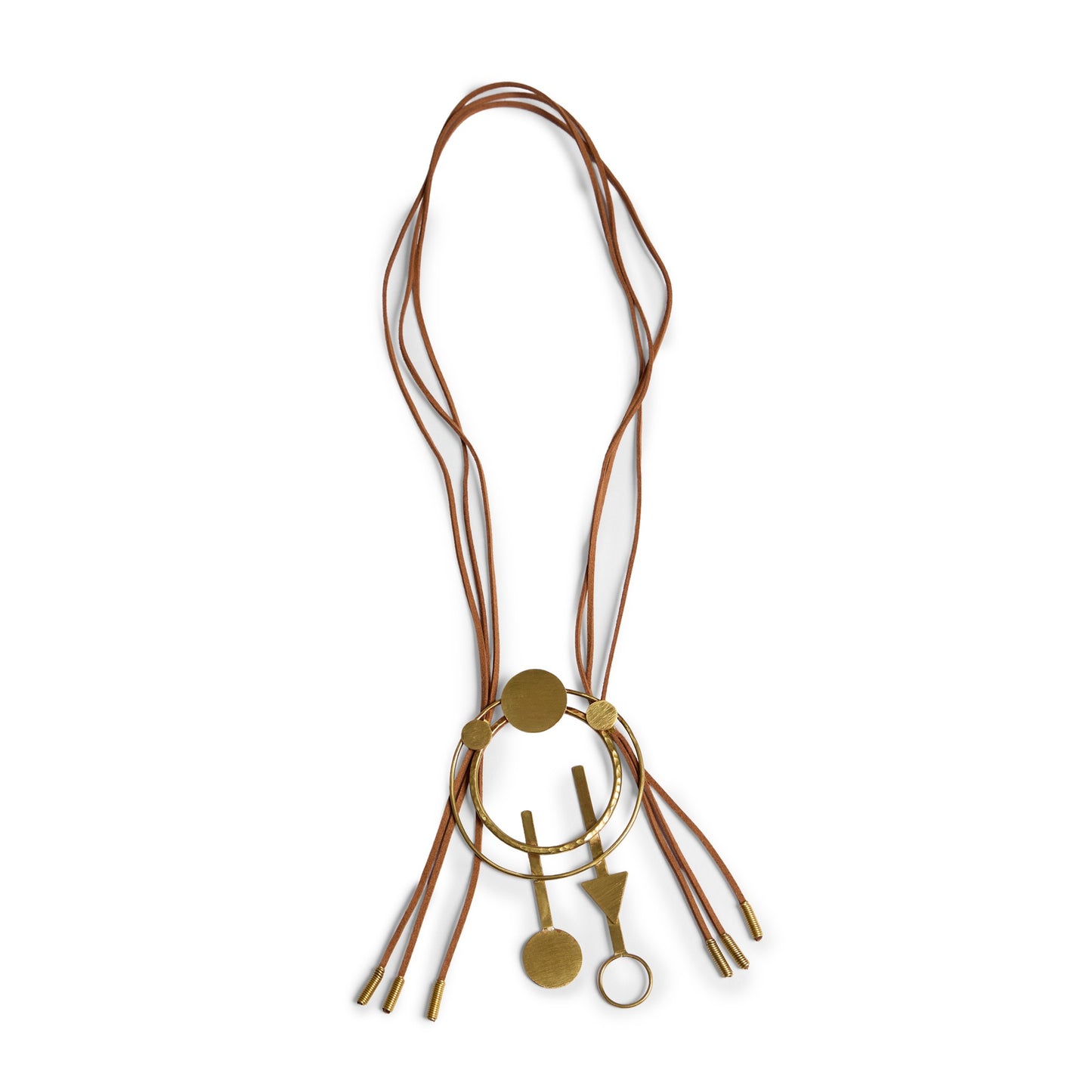 Statement Circle Triangle Necklace