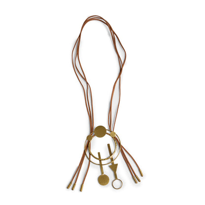 Statement Circle Triangle Necklace