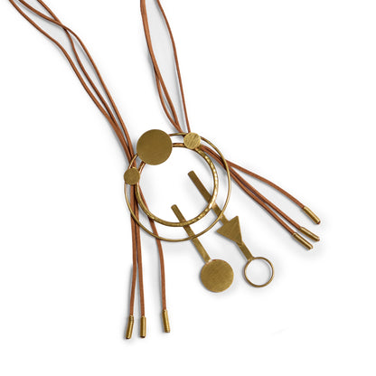 Statement Circle Triangle Necklace