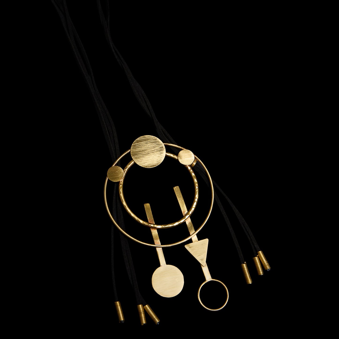 Statement Circle Triangle Necklace