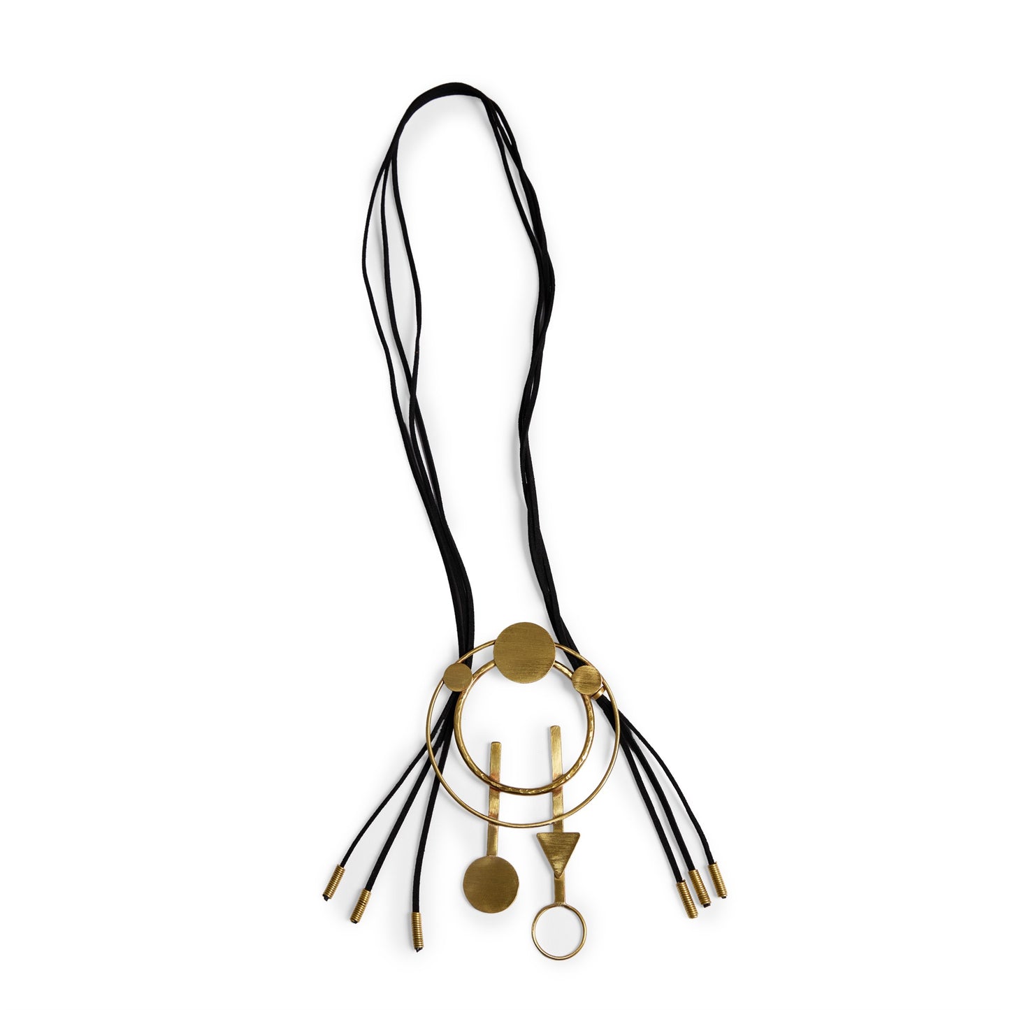 Statement Circle Triangle Necklace