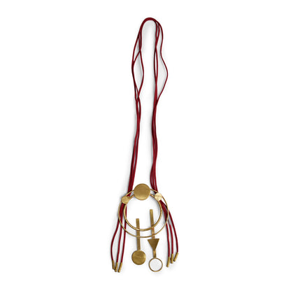 Statement Circle Triangle Necklace