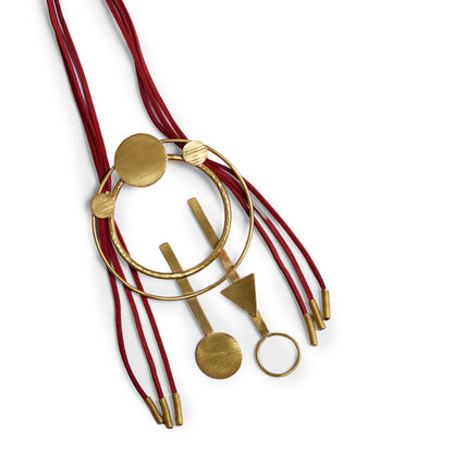 Statement Circle Triangle Necklace