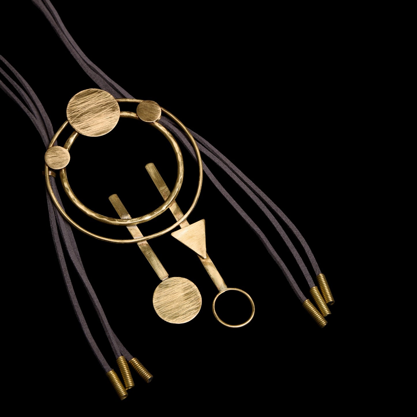 Statement Circle Triangle Necklace