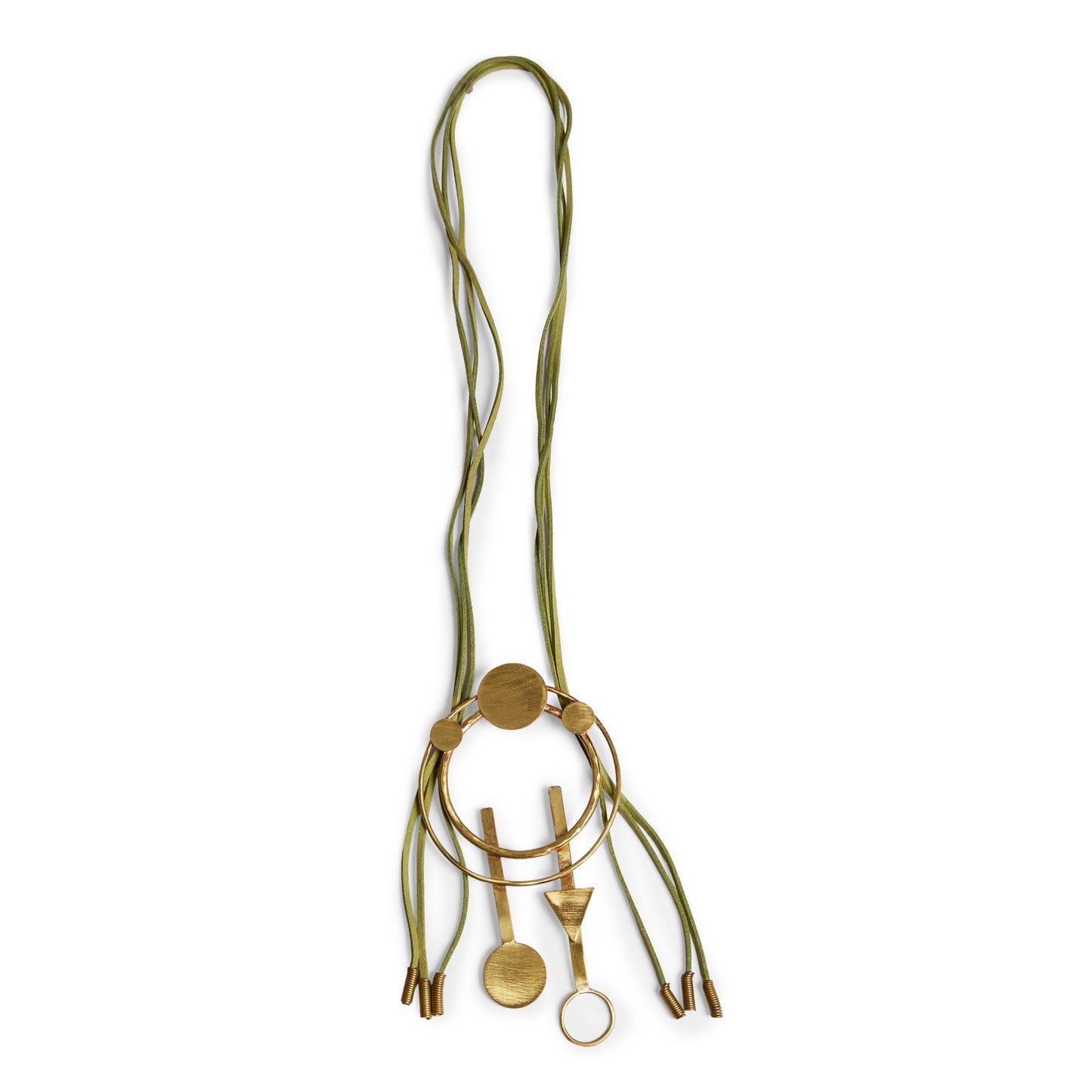 Statement Circle Triangle Necklace