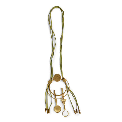 Statement Circle Triangle Necklace