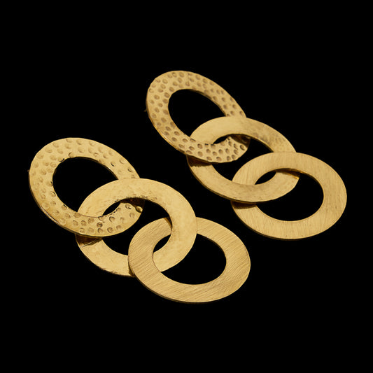 Tri Circle Earrings