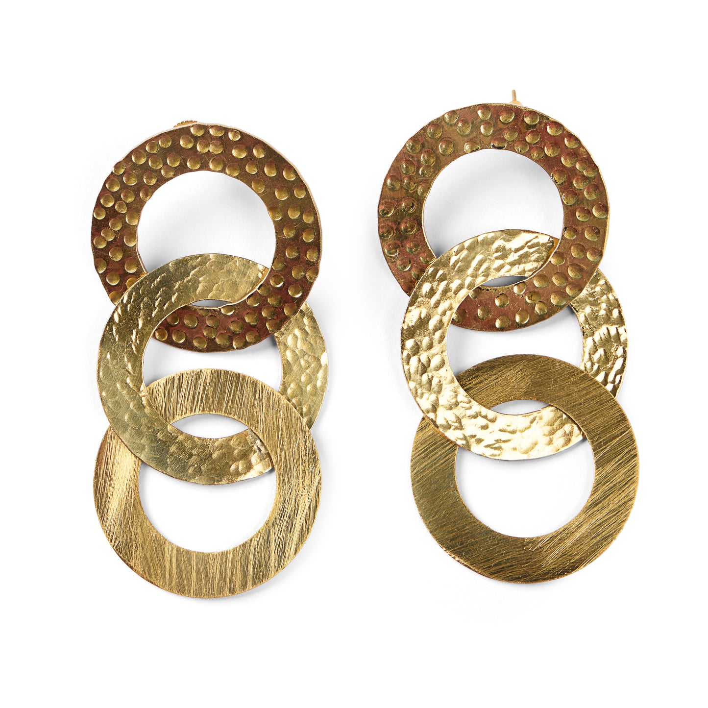 Tri Circle Earrings